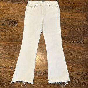 Paige High Rise Laurel Canyon White Denim